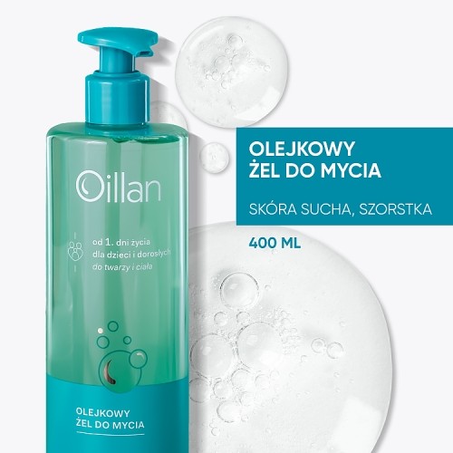 Miniaturka artykułu - #0 OILLAN Olejkowy żel do mycia, 400ml