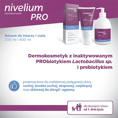 Miniaturka artykułu - #0 NIVELIUM PRO balsam do twarzy i ciała od 1 dnia życia, 400ml