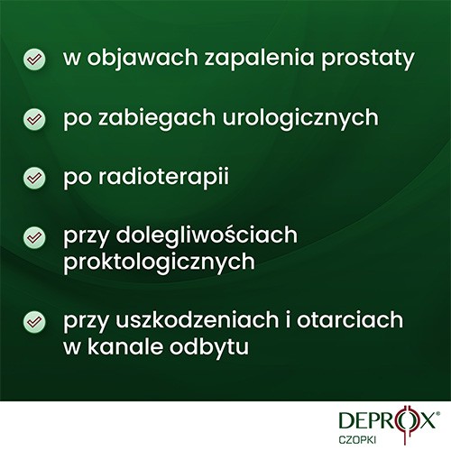 Zdjęcie produktu - 3 DEPROX czopki na zapalenie prostaty, 10 sztuk