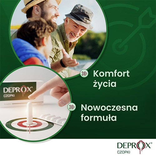 Zdjęcie produktu - 5 DEPROX czopki na zapalenie prostaty, 10 sztuk