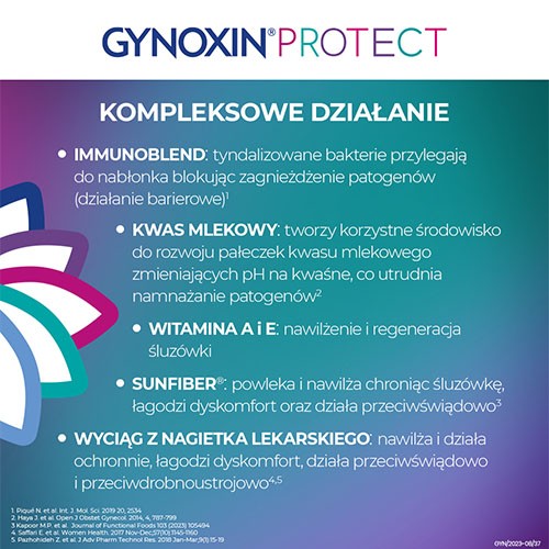 Zdjęcie produktu - 3 Gynoxin Protect, 10 globulek dopochwowych