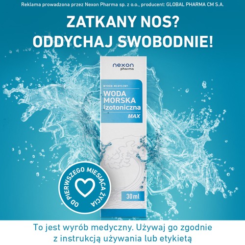 Miniaturka artykułu - #1 Woda morska izotoniczna Max, 30 ml