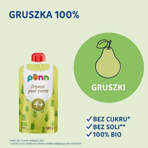 Miniaturka artykułu - #0 SALVEST P&Otilde;NN BIO Gruszka 100%, 100g
