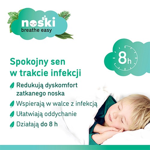 Zdjęcie produktu - 2 Noski Plastry aromatyczne dla dzieci 18m+ 6szt.