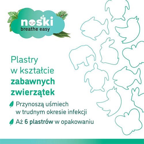 Zdjęcie produktu - 3 Noski Plastry aromatyczne dla dzieci 18m+ 6szt.