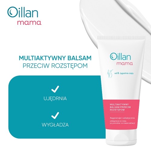 Miniaturka artykułu - #1 OILLAN MAMA Multiaktywny Balsam przeciw rozstępom od 8. tygodnia ciąży, 200ml