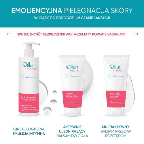 Zdjęcie produktu - 3 OILLAN MAMA Multiaktywny Balsam przeciw rozstępom od 8. tygodnia ciąży, 200ml