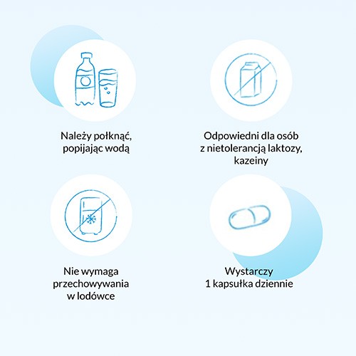Zdjęcie produktu - 3 Multilac 60+, 20 kaps. - synbiotyk dla seniora