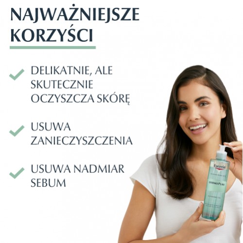 Miniaturka artykułu - #0 Eucerin DermoPure Żel oczyszczający, 400 ml