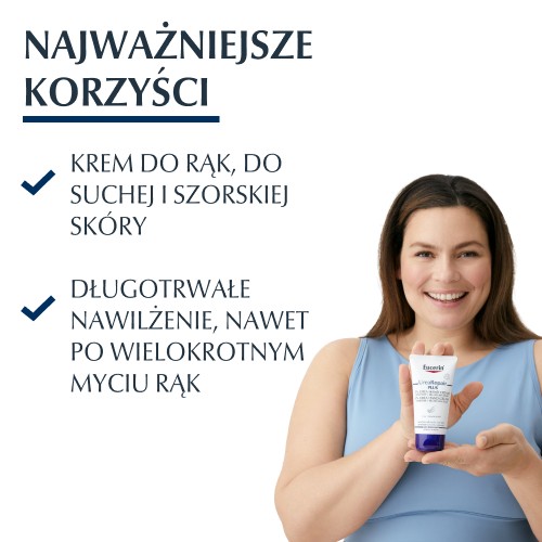 Miniaturka artykułu - #0 Eucerin UreaRepair Plus Krem do rąk z 5% mocznika, 75 ml