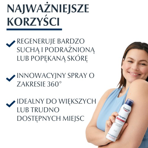 Miniaturka artykułu - #0 Eucerin Aquaphor Maść w sprayu regenerująca, 250 ml