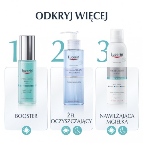Zdjęcie produktu - 3 Eucerin Hyaluron-Filler Booster nawilżający na noc, 50 ml