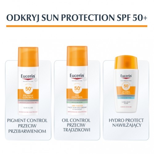 Zdjęcie produktu - 4 Eucerin Sun Protection Photoaging Control SPF 50+ Fluid ochronny przeciw fotostarzeniu, 50 ml