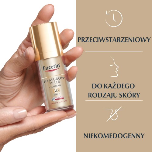 Miniaturka artykułu - #1 Eucerin Hyaluron-Filler + Elasticity Serum 3D, 30 ml