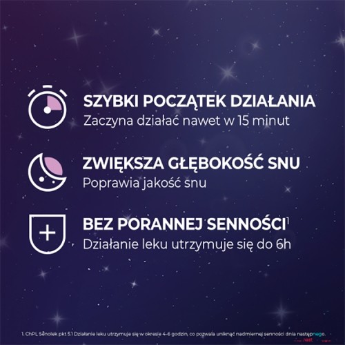 Zdjęcie produktu - 2 Senolek 50 mg Lek na bezsenność, 8 kapsułek