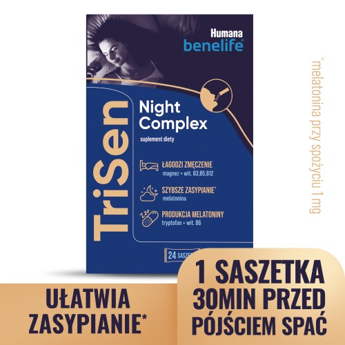 Zdjęcie produktu - 0 HUMANA Benelife TriSen Night Complex, 24sasz.