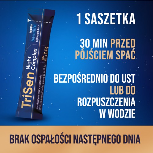 Zdjęcie produktu - 1 HUMANA Benelife TriSen Night Complex, 24sasz.