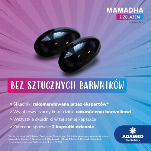 Miniaturka artykułu - #1 MamaDHA z żelazem, 60 kaps.