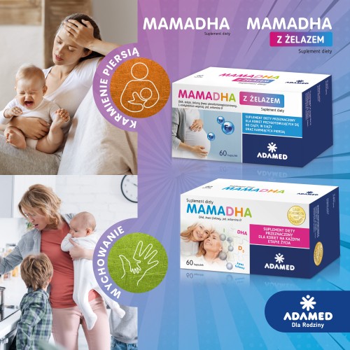 Zdjęcie produktu - 4 MamaDHA z żelazem, 60 kaps.