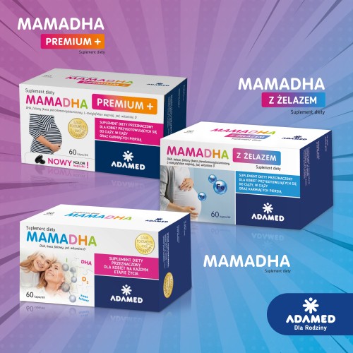 Zdjęcie produktu - 5 MamaDHA z żelazem, 60 kaps.