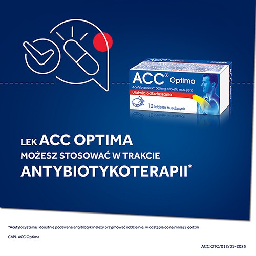 Zdjęcie produktu - 3 ACC OPTIMA 600 mg - 10 tabletek musujących