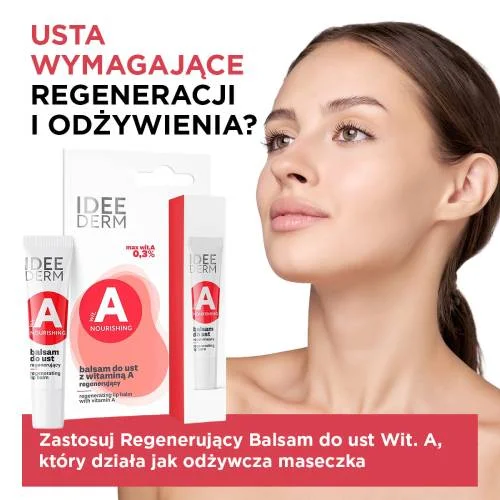 #0 – IDEE DERM Balsam do ust z witaminą A regenerujący, 12ml