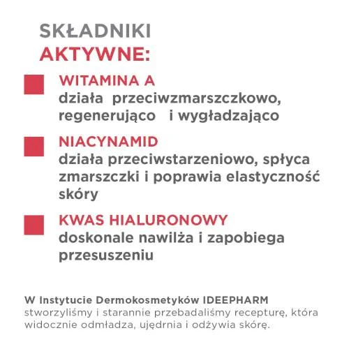 #3 – IDEE DERM Przeciwzmarszczkowy krem z witaminą A, 50ml