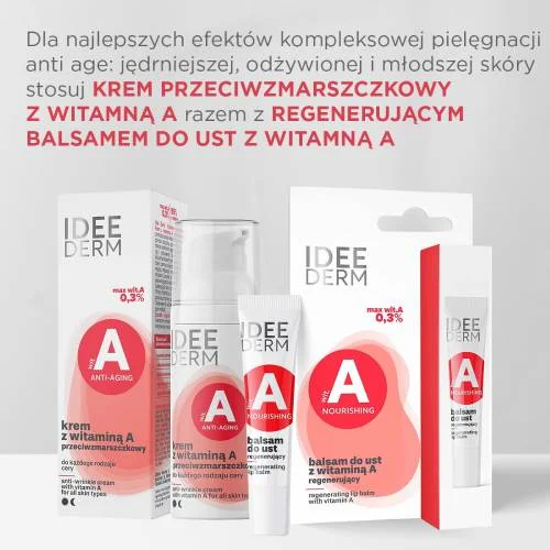 #4 – IDEE DERM Przeciwzmarszczkowy krem z witaminą A, 50ml