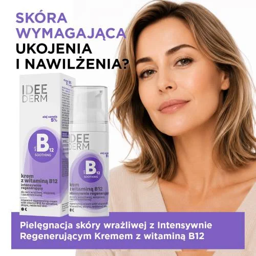 #0 – IDEE DERM Krem z witaminą B12 intensywnie regenerujący, 50ml