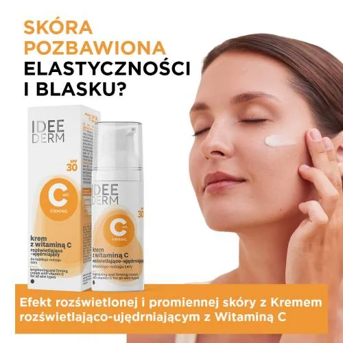 #0 – IDEE DERM Rozświetlająco-ujędrniający krem z witaminą C SPF 30, 50ml
