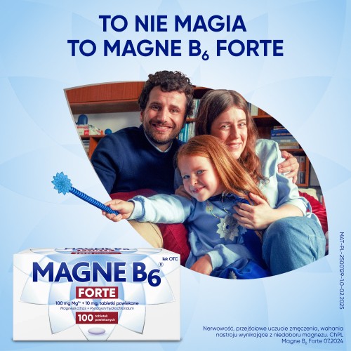 Miniaturka artykułu - #0 Zestaw MAGNE B6 FORTE, 3x 100 tabletek
