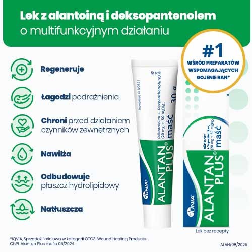 Miniaturka artykułu - #0 ALANTAN PLUS Maść, 30 g 