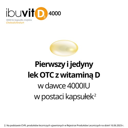 Miniaturka artykułu - #1 Ibuvit D3 4000IU, 150 kapsułek