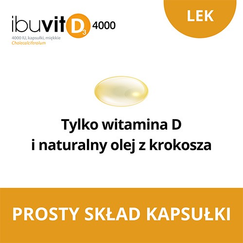 Zdjęcie produktu - 3 Ibuvit D3 4000IU, 150 kapsułek