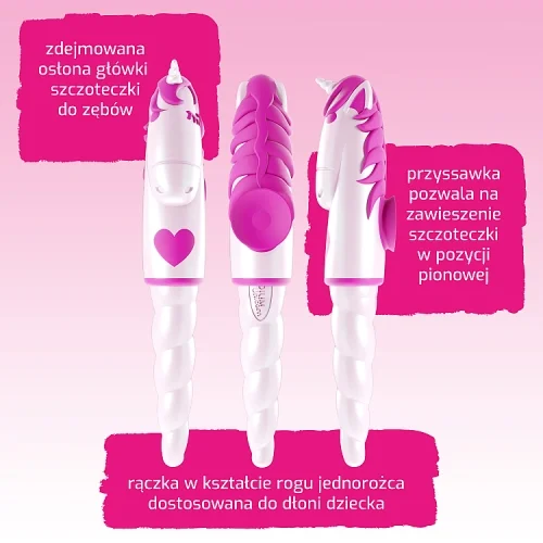 #0 – ELGYDIUM UNICORN Szczoteczka do zęb&oacute;w dla dzieci 2-6lat, 1szt.
