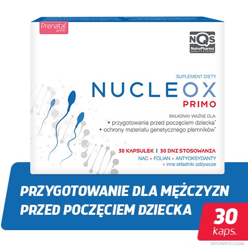 Miniaturka artykułu - #0 NUCLEOX Primo, 30 kapsułek