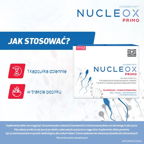 Zdjęcie produktu - 4 NUCLEOX Primo, 30 kapsułek