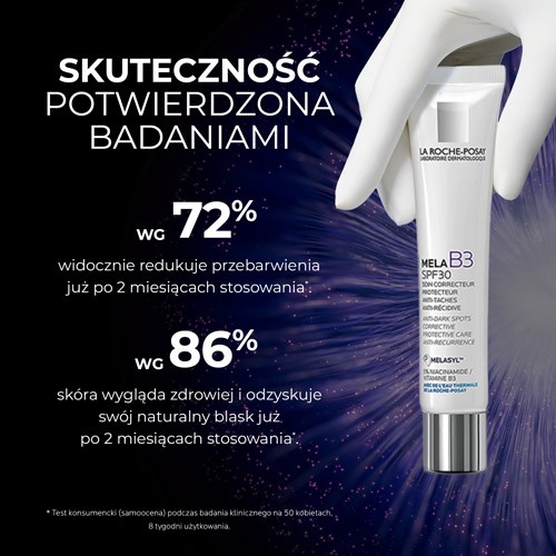 Miniaturka artykułu - #1 LA ROCHE-POSAY - MELA B3 krem korygujący SPF30, 40ml
