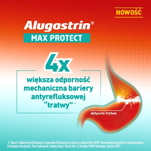 Miniaturka artykułu - #1 Alugastrin Max Protect, 10x 10ml sasz.