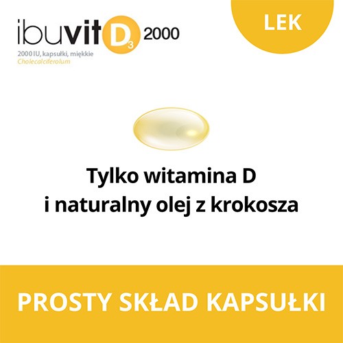 Zdjęcie produktu - 3 Ibuvit D3 2000 IU, 150 kapsułek