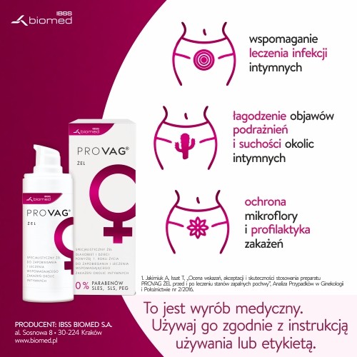 Zdjęcie produktu - 3 PROVAG Żel intymny - 30 g 