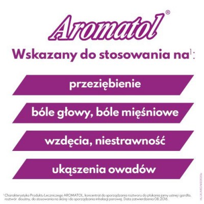Zdjęcie produktu - 2 AROMATOL - 100 ml  do inhalacji, nacierania i płukania gardła