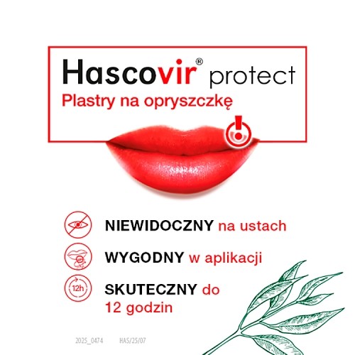 Zdjęcie produktu - 2 Hascovir Protect Plastry na opryszczkę, 15szt.