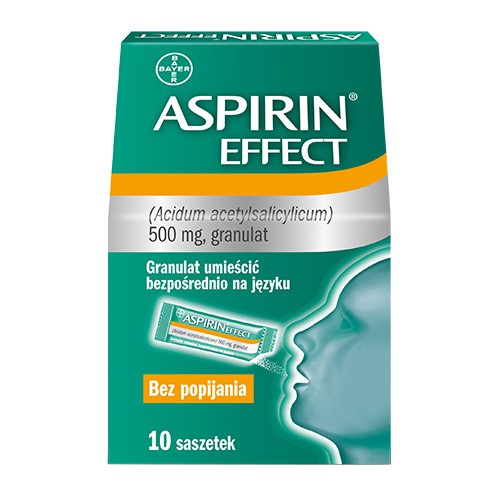 Zdjęcie produktu - 8 ASPIRIN EFFECT 500mg - 10 saszetek 