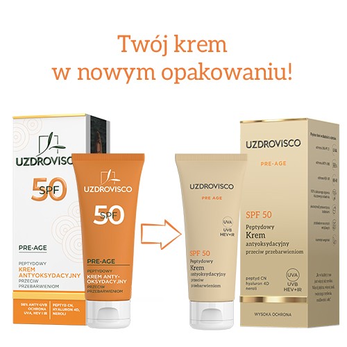Miniaturka artykułu - #0 UZDROVISCO Pre-Age krem ochronny SPF 50, 50ml