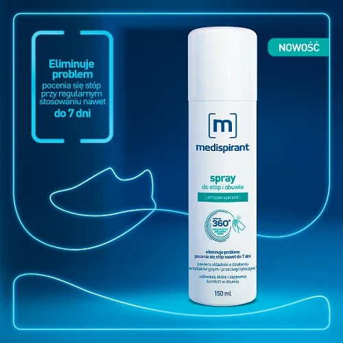 #2 – MEDISPIRANT Spray do st&oacute;p i obuwia, 150ml
