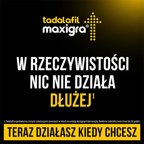 Miniaturka artykułu - #1 Tadalafil Maxigra 10mg, 4 tabletki powlekane