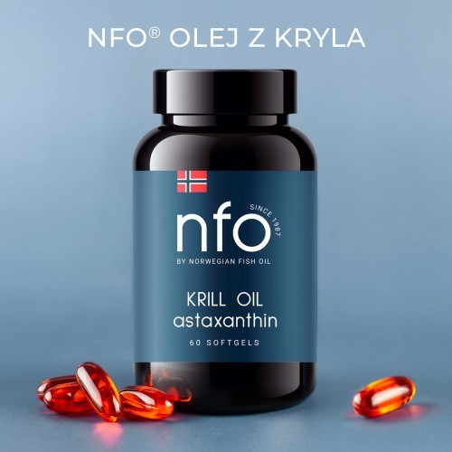 Miniaturka artykułu - #0 NFO Krill Oil Astaxantyna, 60 kapsułek