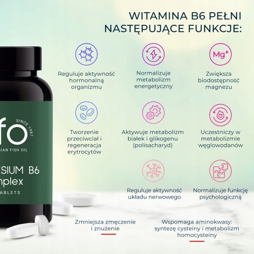 Zdjęcie produktu - 3 NFO Magnesium B6 COMPLEX, 120tabl.