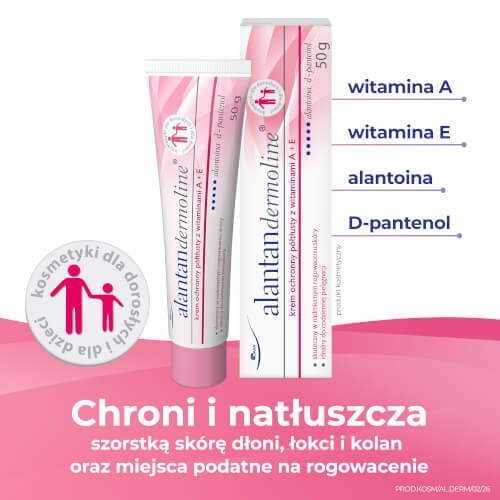 Miniaturka artykułu - #0 Alantandermoline Krem ochronny p&oacute;łtłusty z witaminami A+E, 50g
